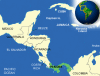 Fisico-Politico Mapa Panam